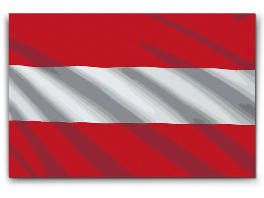 Paint by Numbers - Østrigsk flag