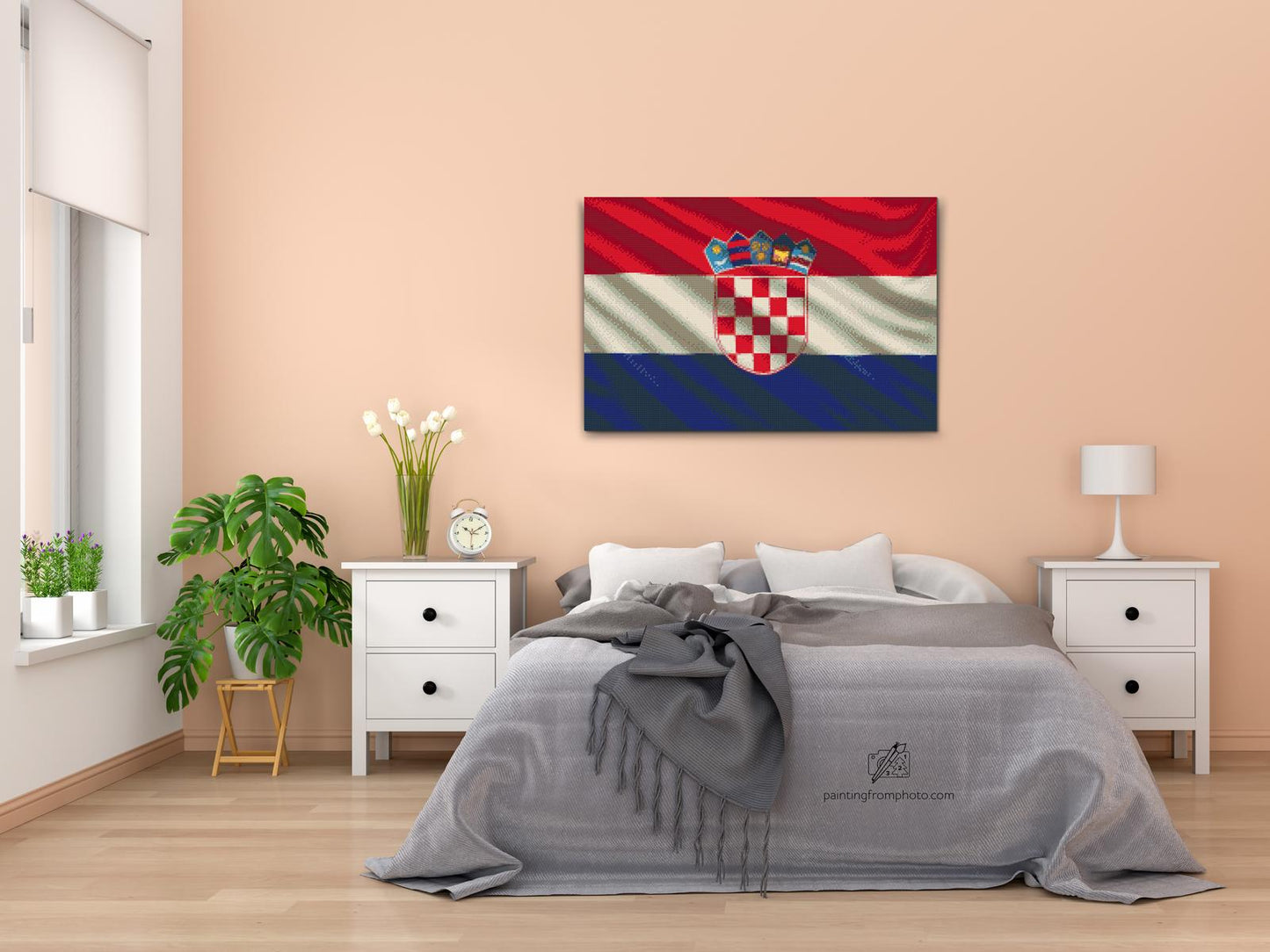 Diamond Painting - Kroatisk flag