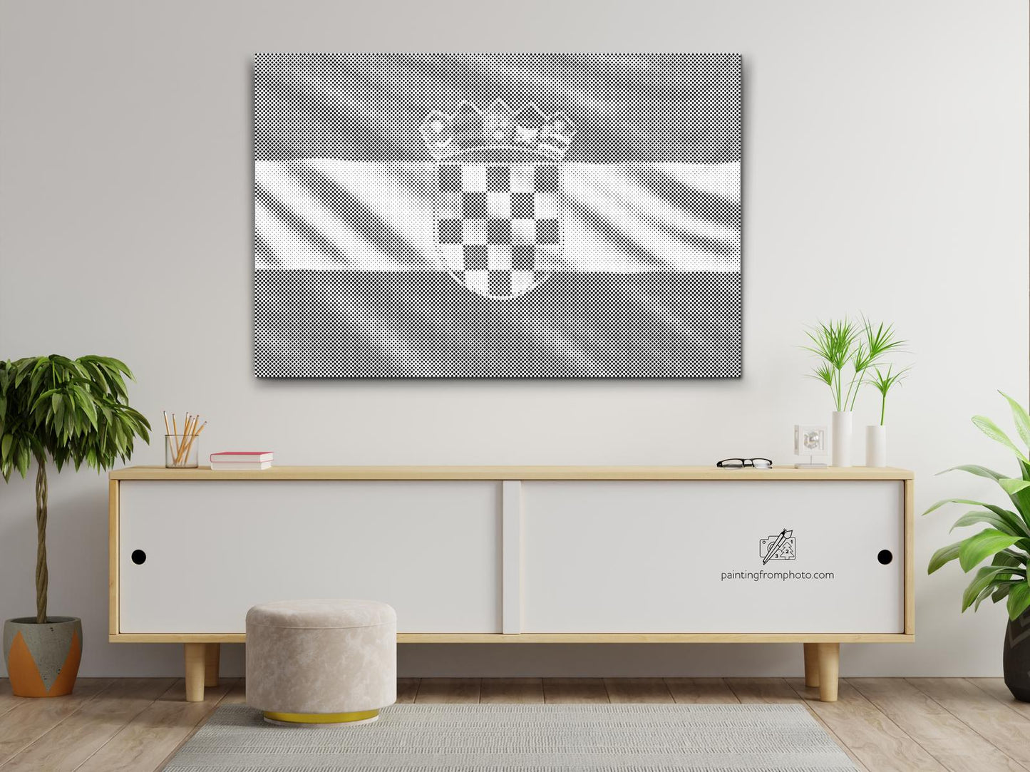 Mal-med-prikker -  Kroatisk flag