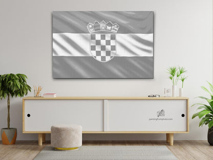 Mal-med-prikker -  Kroatisk flag