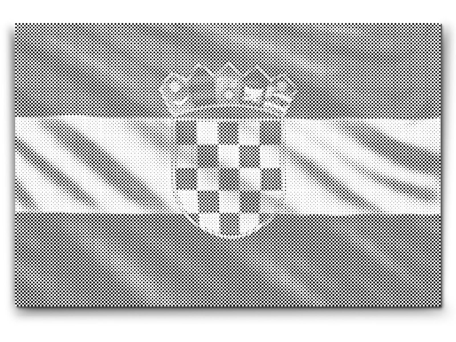 Mal-med-prikker -  Kroatisk flag