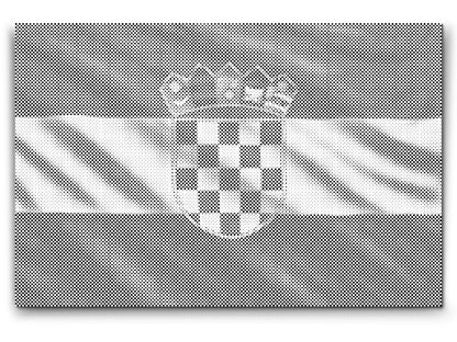 Mal-med-prikker -  Kroatisk flag