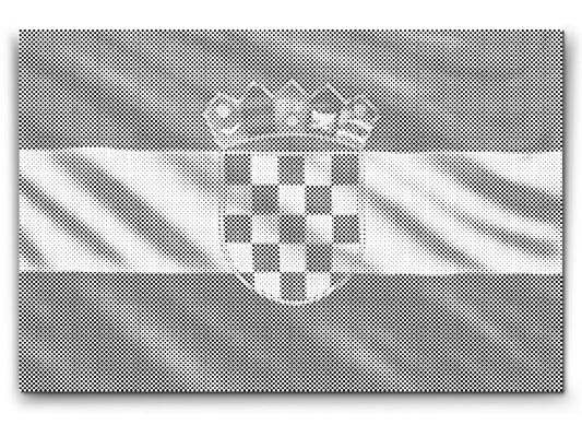 Mal-med-prikker -  Kroatisk flag