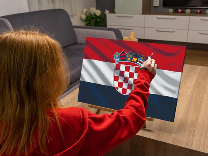 Paint by Numbers - Kroatisk flag
