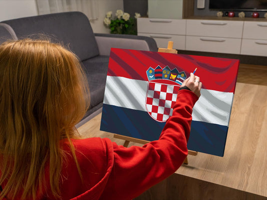 Paint by Numbers - Kroatisk flag