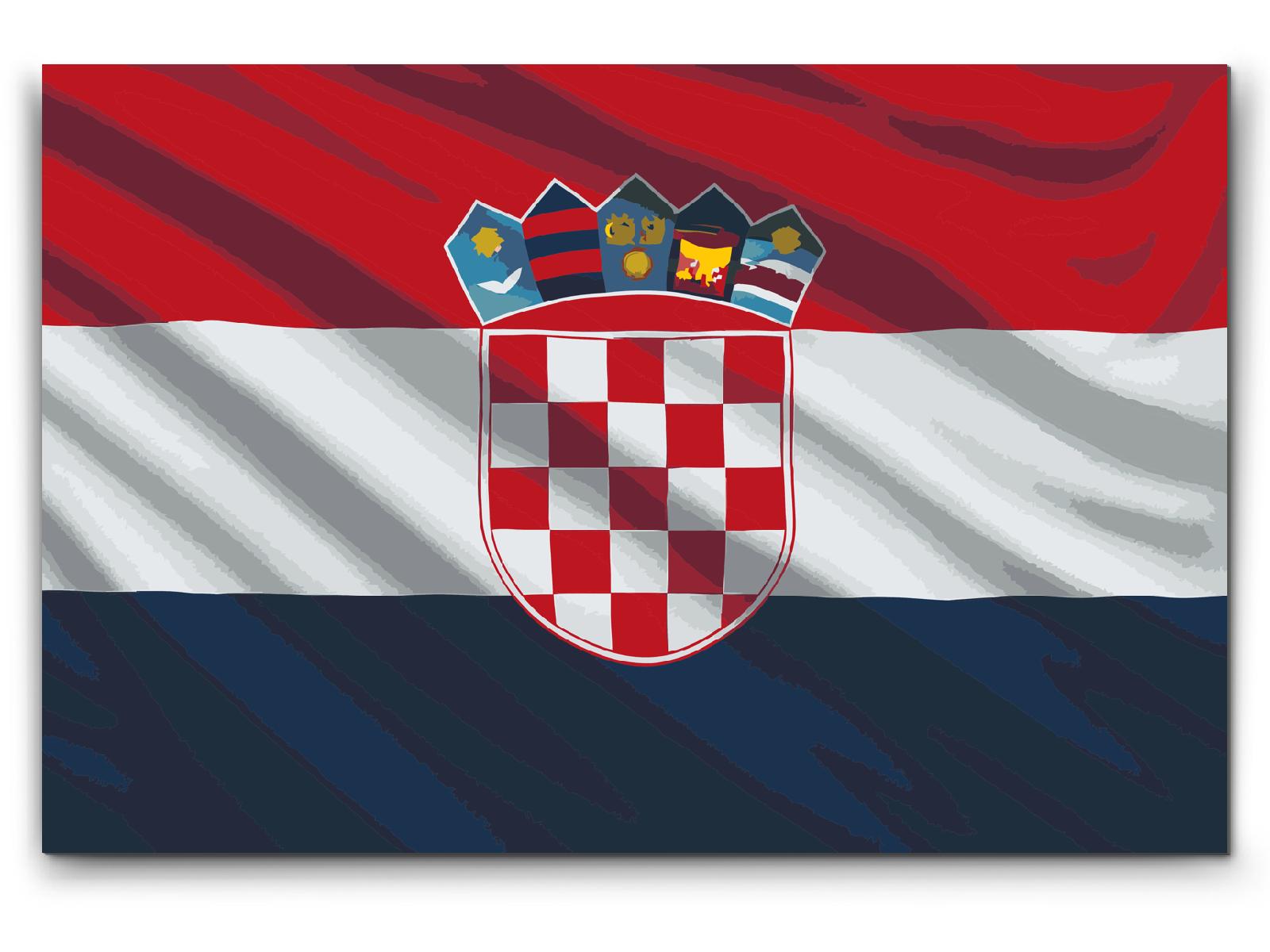 Paint by Numbers - Kroatisk flag