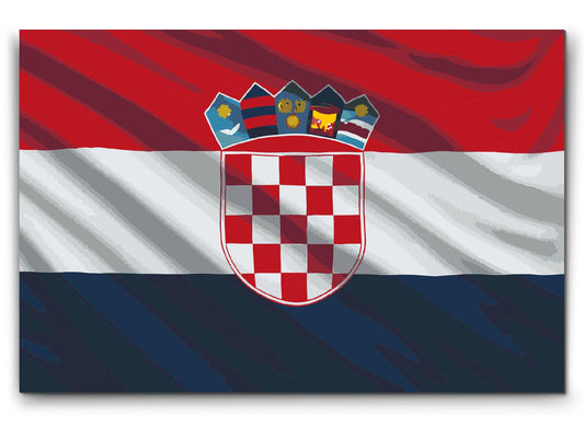 Paint by Numbers - Kroatisk flag