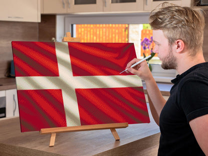 Diamond Painting - Dansk flag