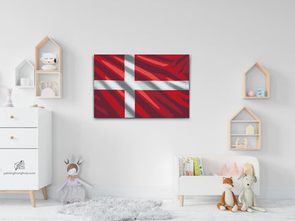 Paint by Numbers - Dansk flag