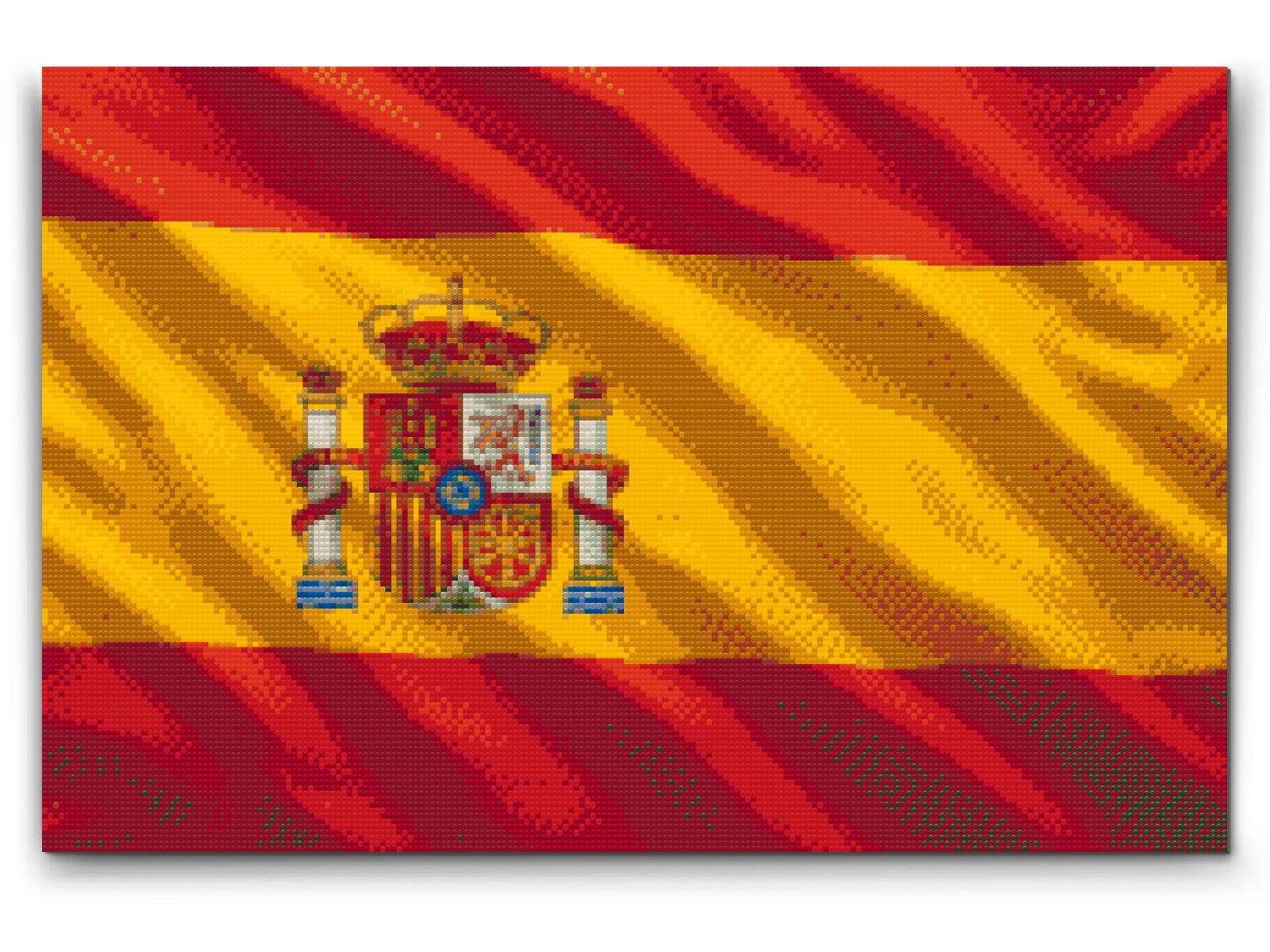Diamond Painting - Spansk flag