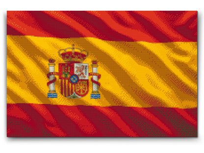 Diamond Painting - Spansk flag