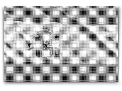 Mal-med-prikker -  Spansk flag