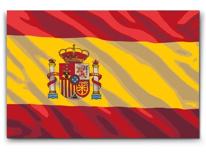 Paint by Numbers - Spansk flag