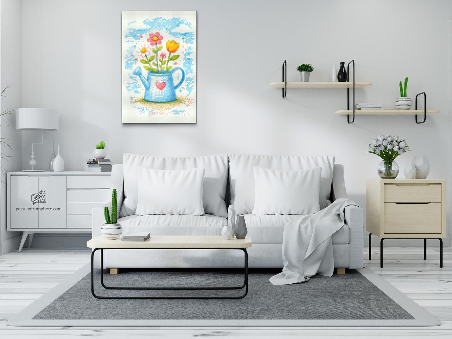Diamond Painting - Forårsbuket i en vandkande