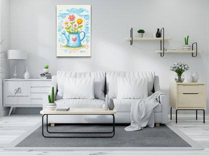Diamond Painting - Forårsbuket i en vandkande