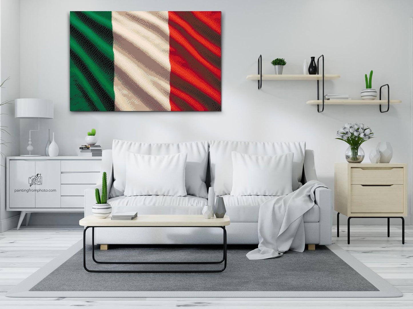 Diamond Painting - Italiensk flag