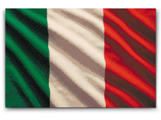 Diamond Painting - Italiensk flag