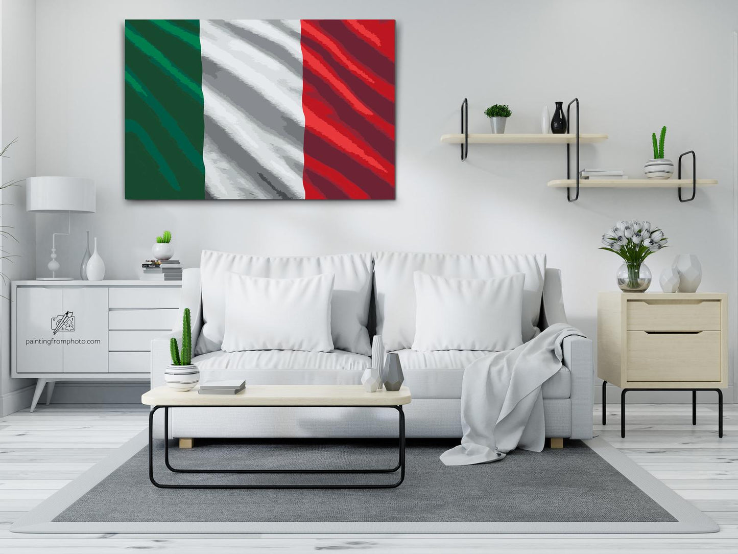 Paint by Numbers - Italiensk flag