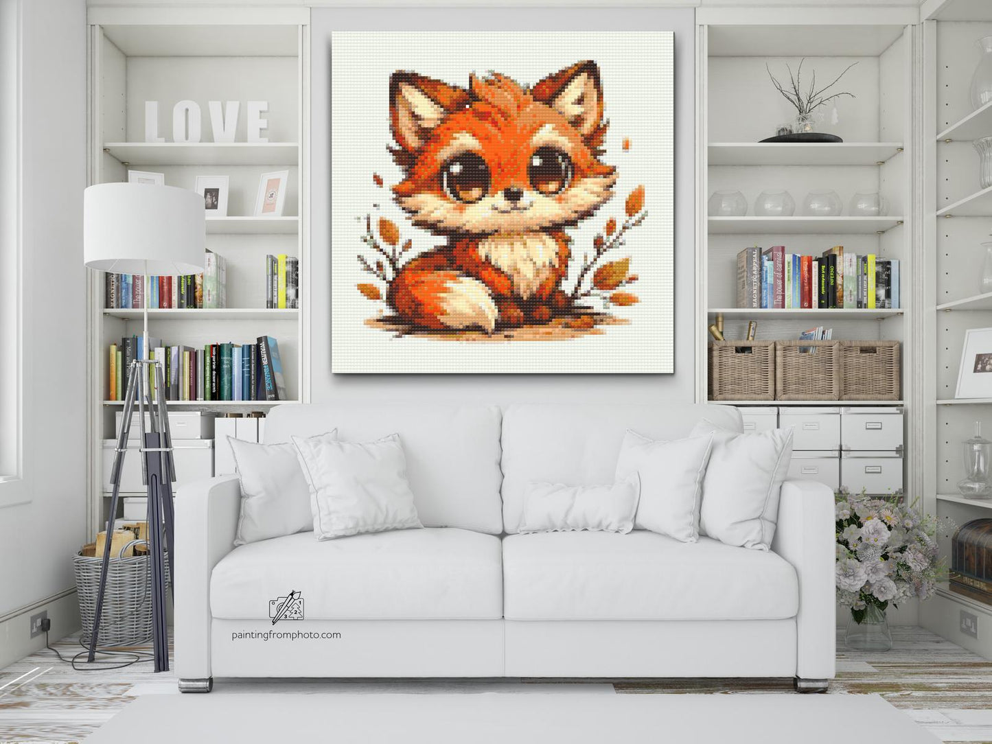 Diamond Painting - Ræv med Store Øjne