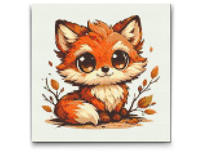 Diamond Painting - Ræv med Store Øjne