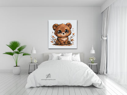 Paint by Numbers - Teddy Bear med Store Øjne