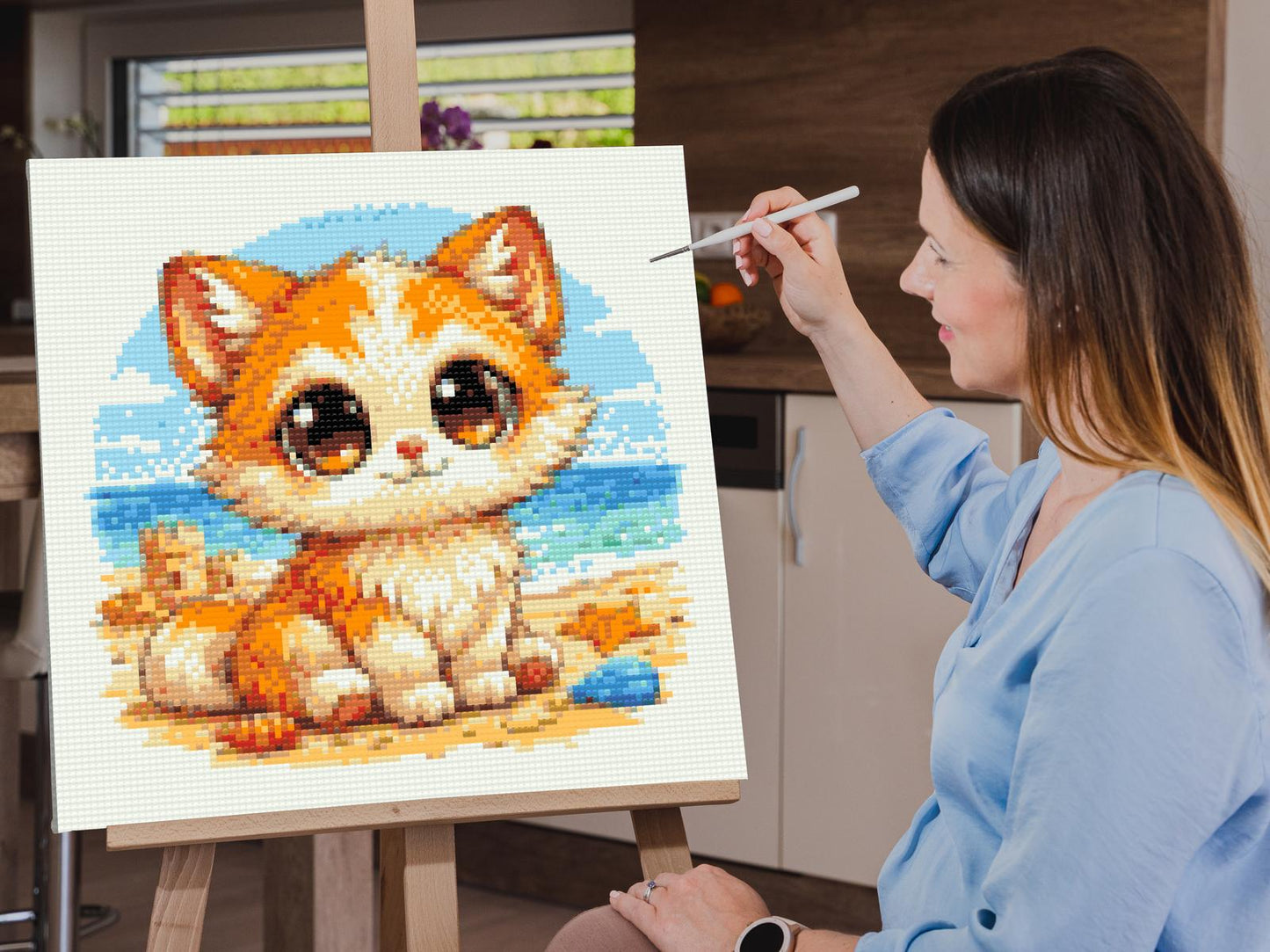Diamond Painting - Killing med Store Øjne
