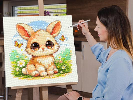 Diamond Painting - Kanin med de Store Øjne