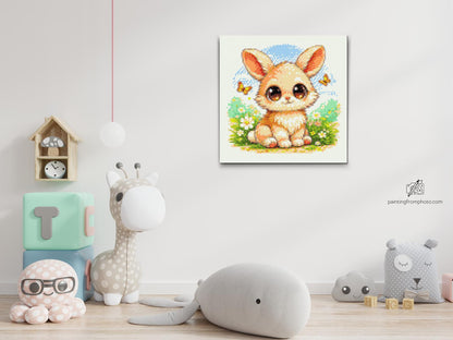 Diamond Painting - Kanin med de Store Øjne