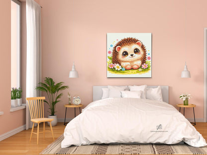 Diamond Painting - Pindsvin med Store Øjne