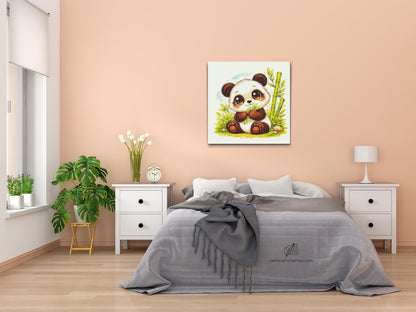 Diamond Painting - Panda med Store Øjne