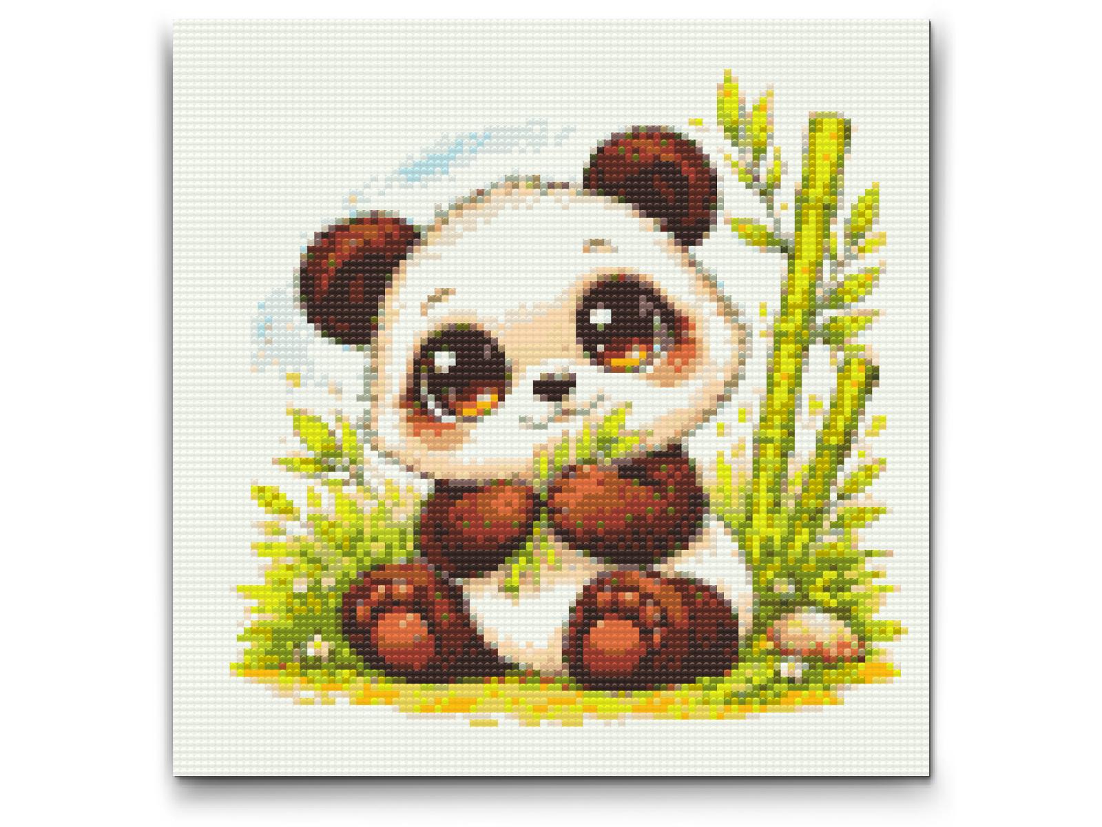 Diamond Painting - Panda med Store Øjne