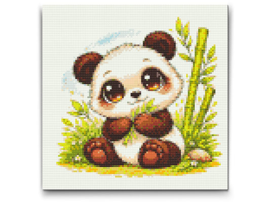 Diamond Painting - Panda med Store Øjne
