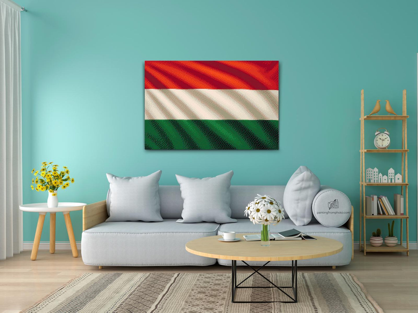 Diamond Painting - Ungarsk flag