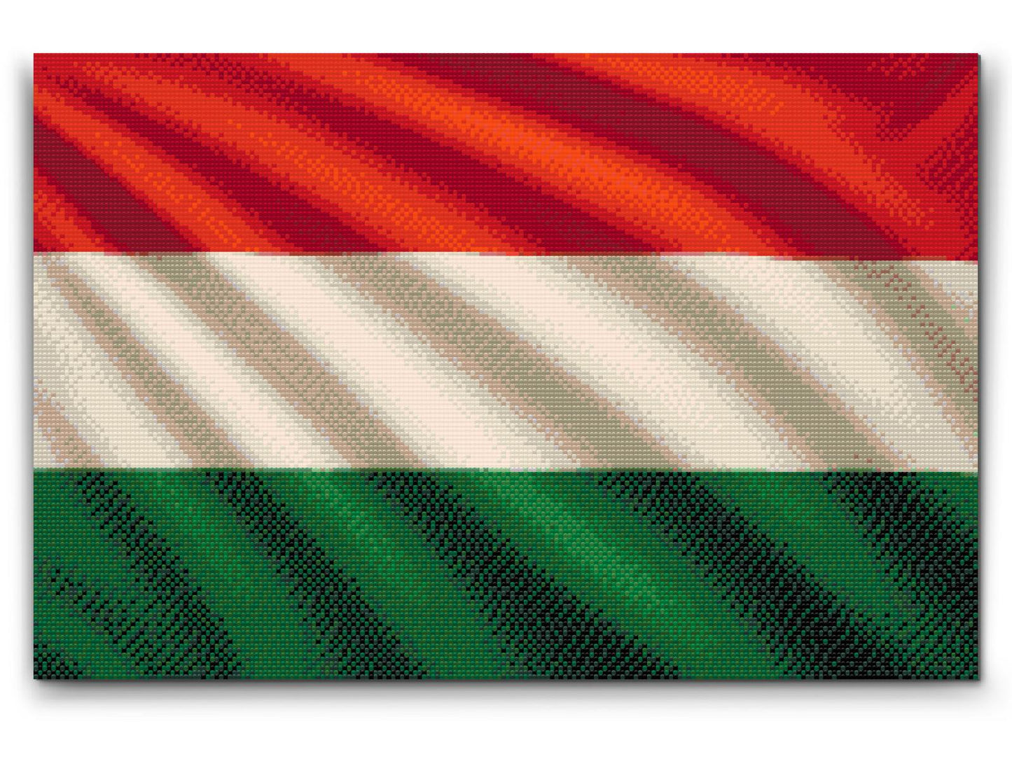 Diamond Painting - Ungarsk flag