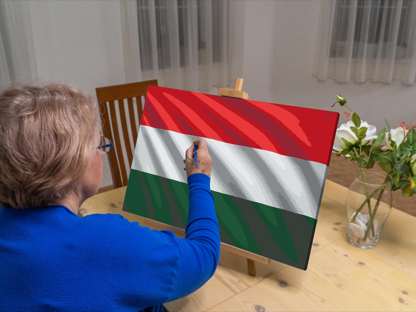 Paint by Numbers - Ungarsk flag