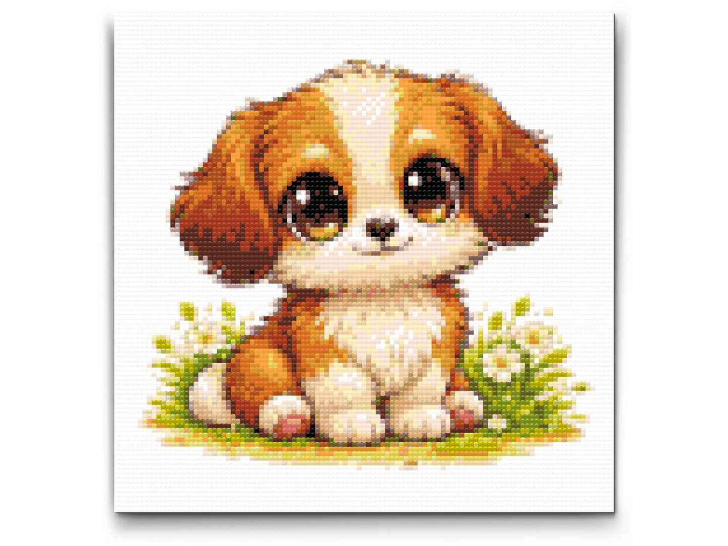 Diamond Painting - Hvalp med Store Øjne