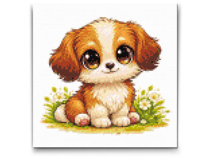 Diamond Painting - Hvalp med Store Øjne