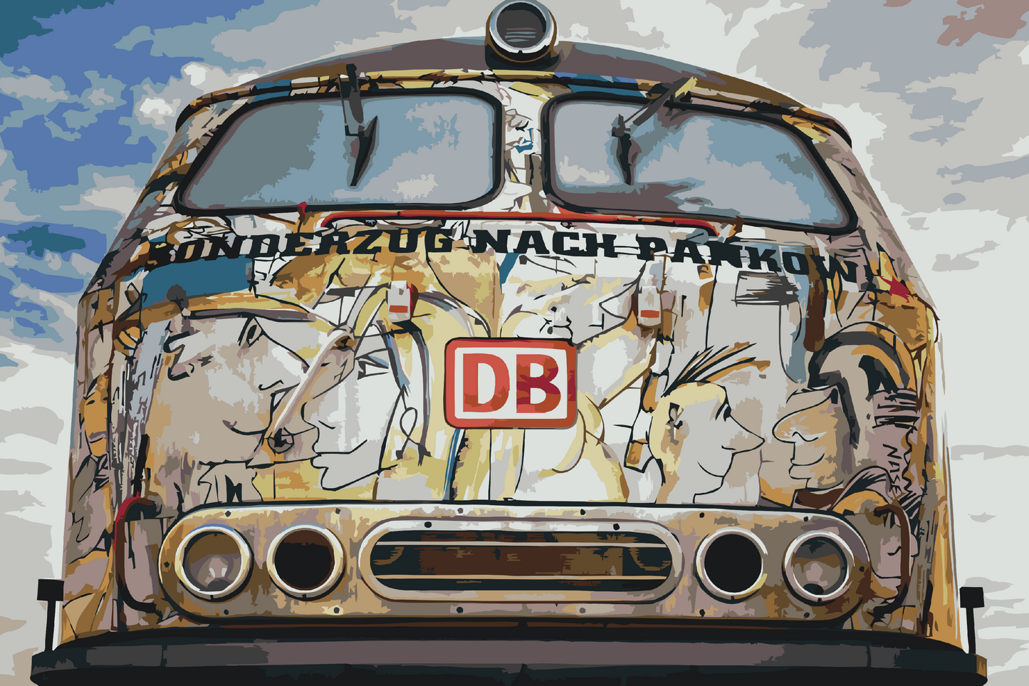 Paint by Numbers - Deutsche Bahn-tog