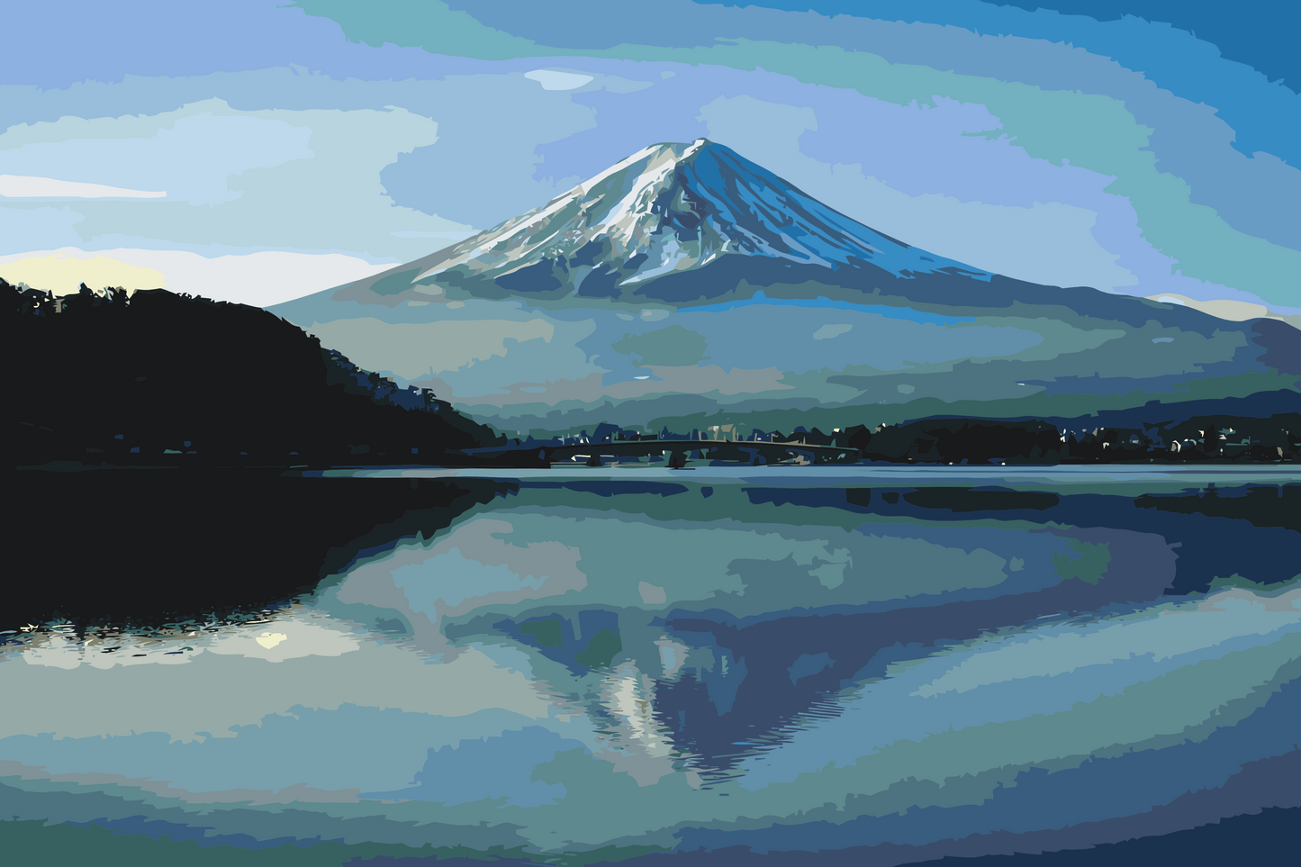 Paint by Numbers - Fuji-bjerget