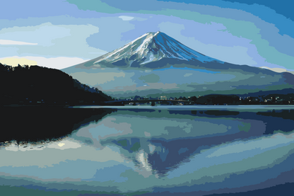 Paint by Numbers - Fuji-bjerget