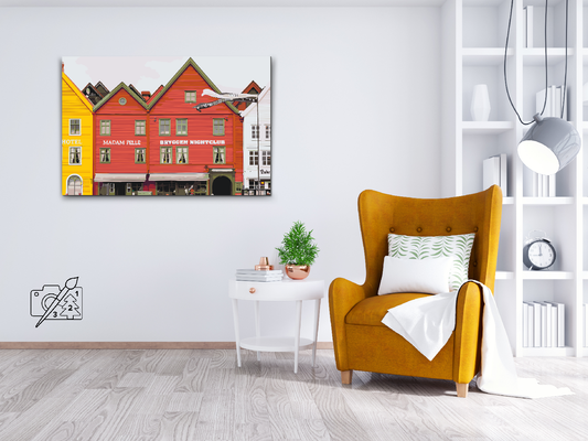 Paint by Numbers - Bryggen, Norge