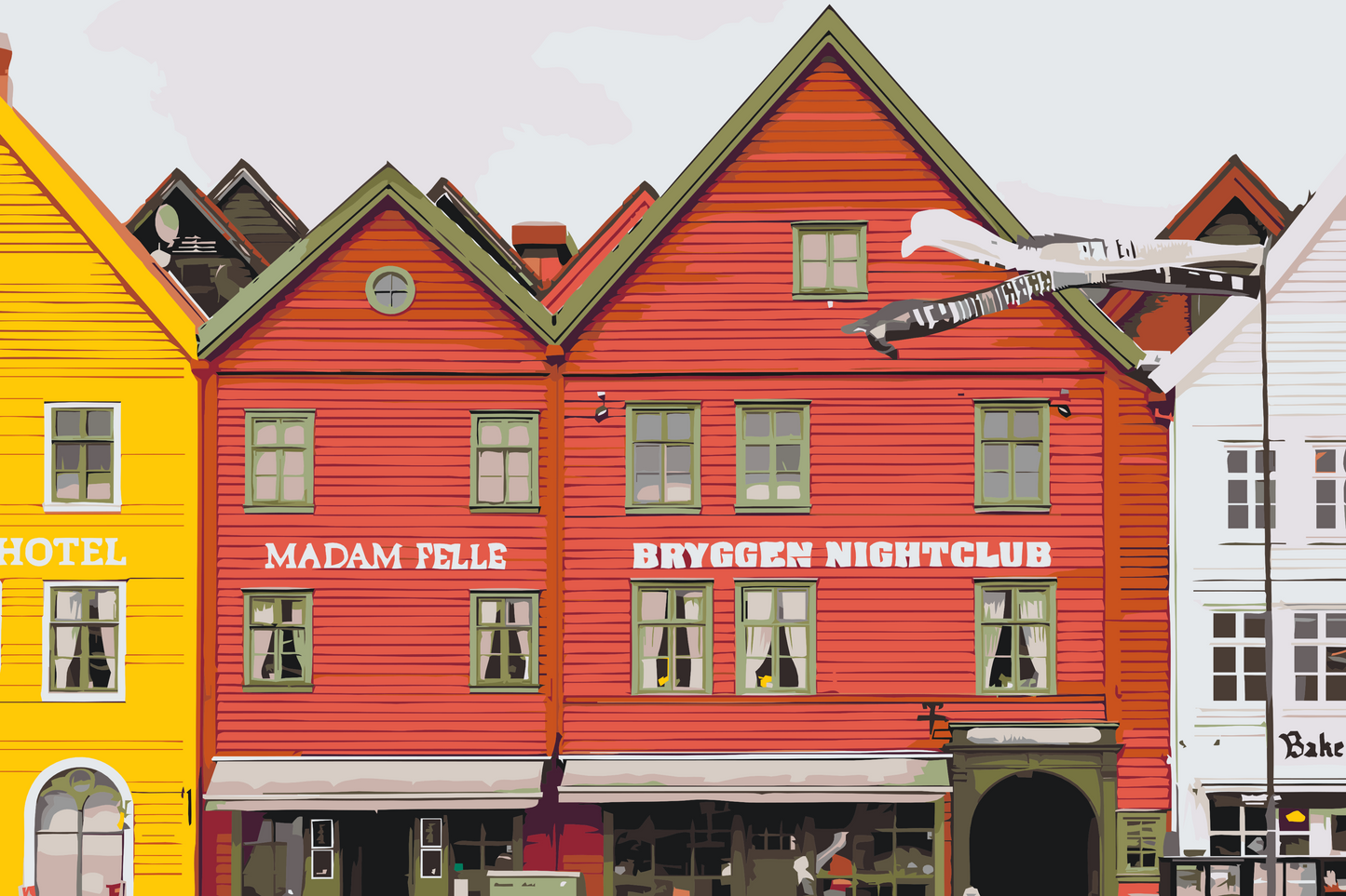 Paint by Numbers - Bryggen, Norge