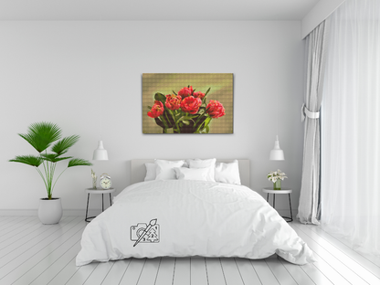 Diamond Painting - Buket røde tulipaner