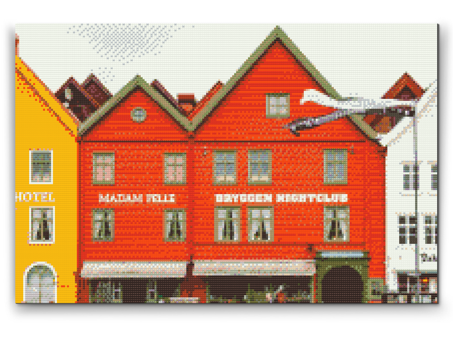 Diamond Painting - Bryggen, Norge