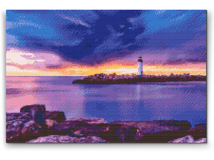 Diamond Painting - Fyrtårn i Santa Cruz