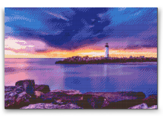 Diamond Painting - Fyrtårn i Santa Cruz