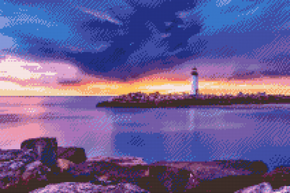 Diamond Painting - Fyrtårn i Santa Cruz
