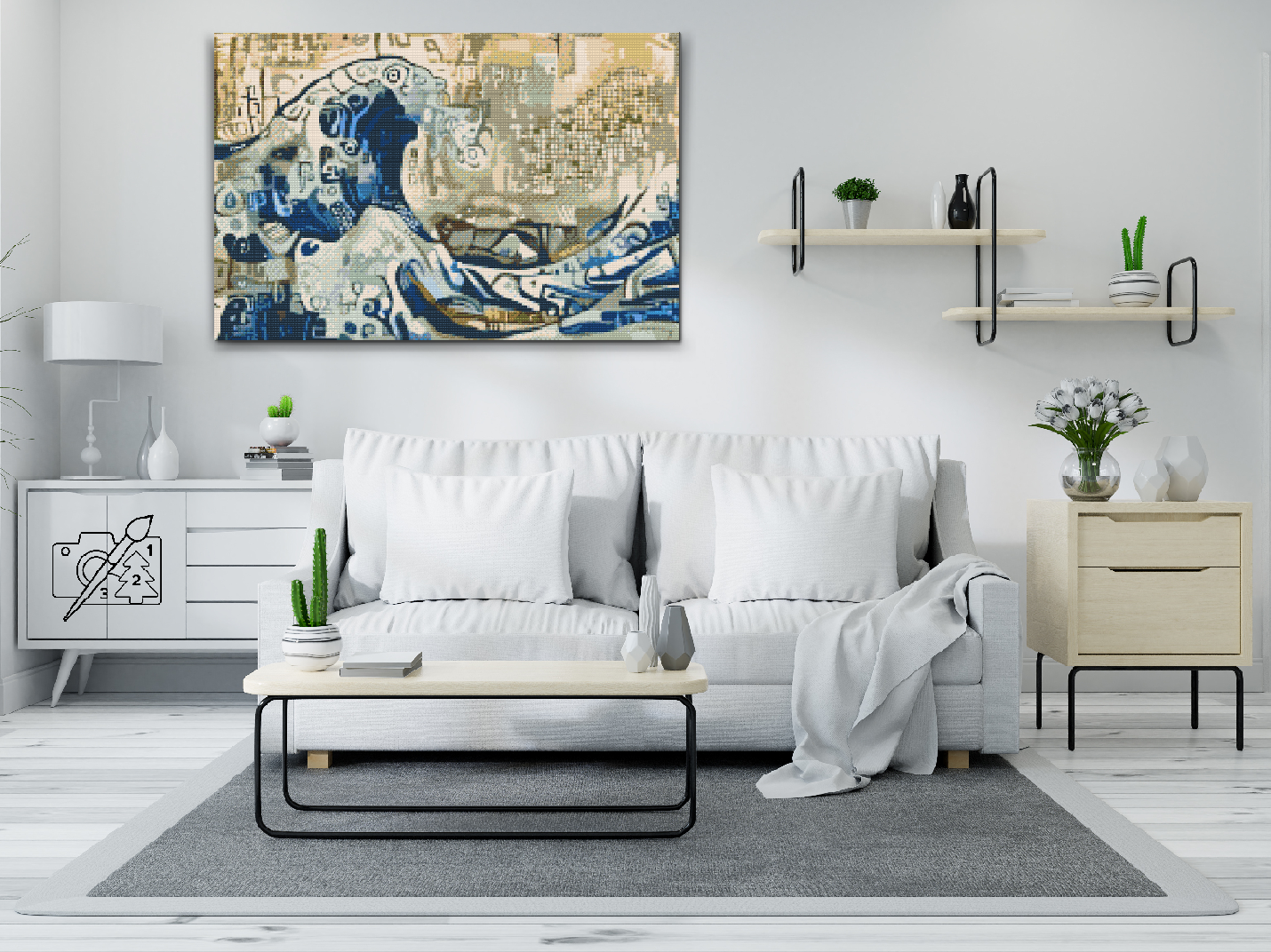 Diamond Painting - Bølge i havet