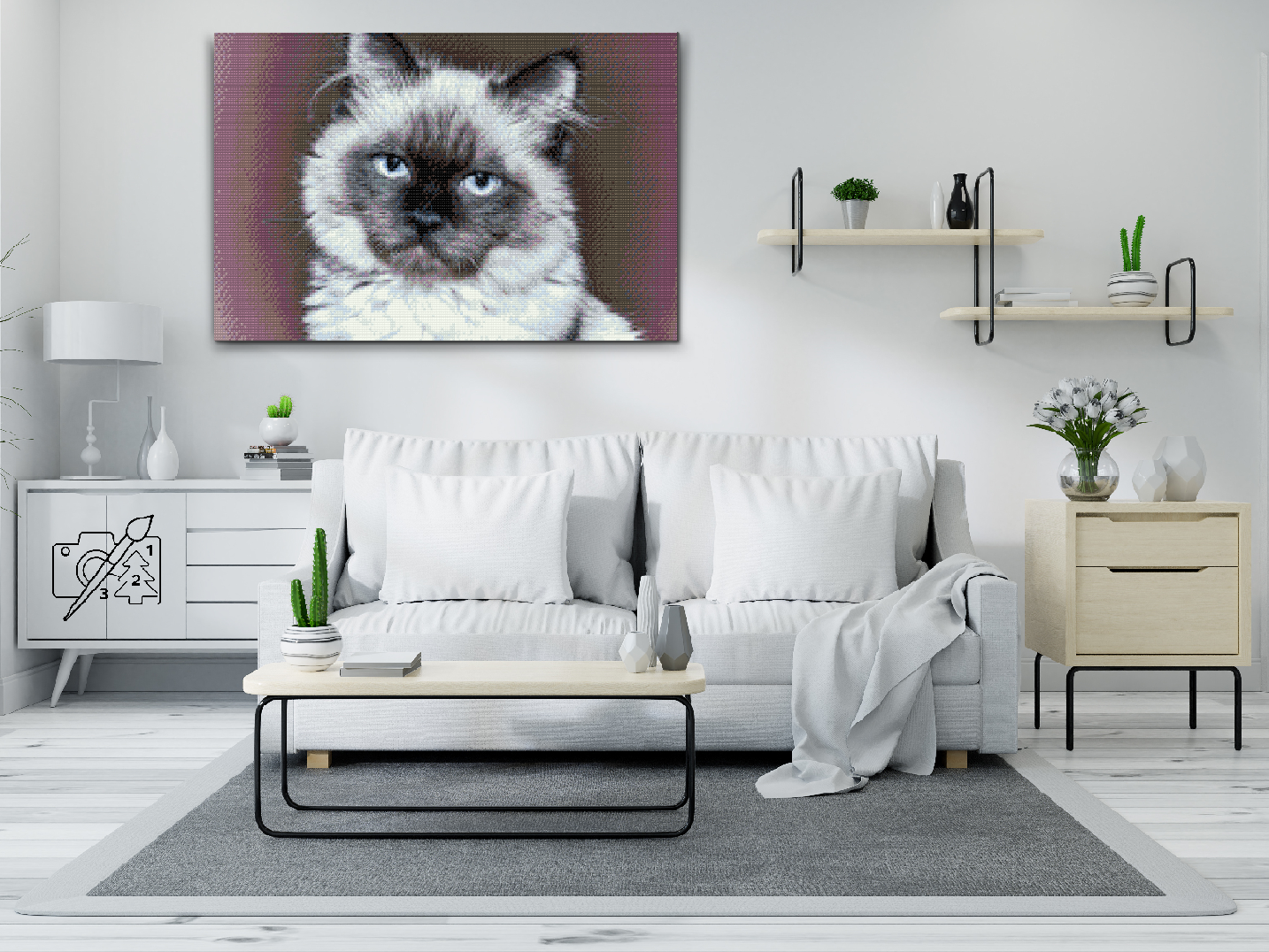 Diamond Painting - Portræt af Cat