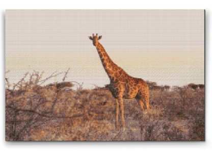 Diamond Painting - Giraf i naturen